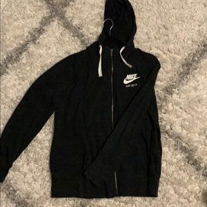 Nike dark charcoal grey zip up!